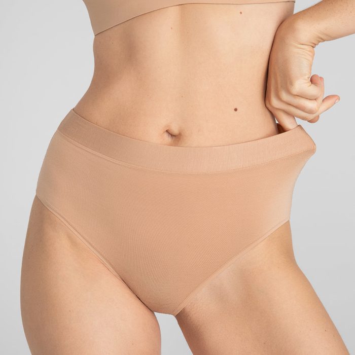 BlissWearHighRiseBrief-Model-Sand-S-Chloe-Front-2.jpg