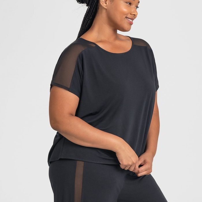 BlissWearShortSleeveTop-Model-Midnight-1X-Anita-Side-2.jpg