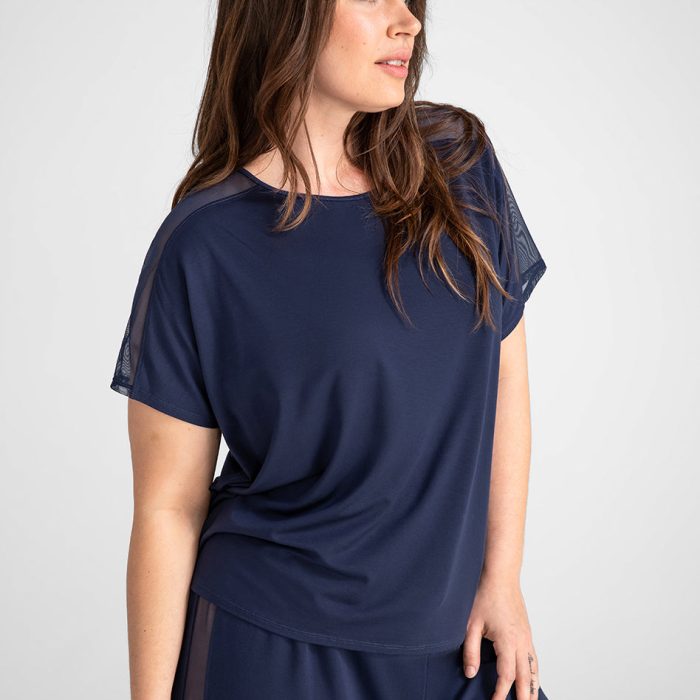 BlissWearShortSleeveTop-Model-Navy-XL-Macara-Side-2.jpg